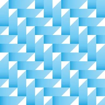 Paper ribbon seamless pattern. Blue vector illustration Stock Illustration