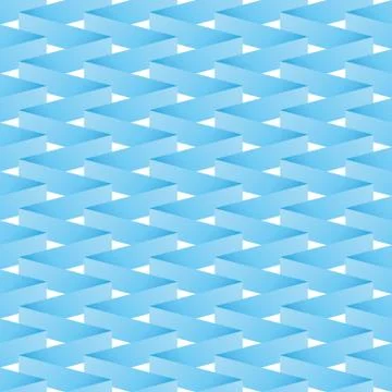 Paper ribbon seamless pattern. Blue vector illustration Stock Illustration
