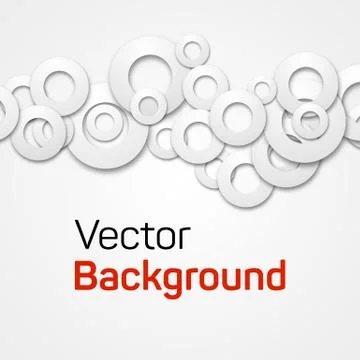 Paper rings abstract background Stock Illustration