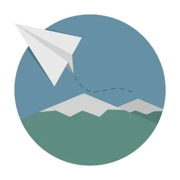 Paper rocket , Vector EPS 10 Stock Illustration