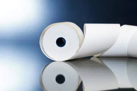 Paper Roll On Dark Stock Photos