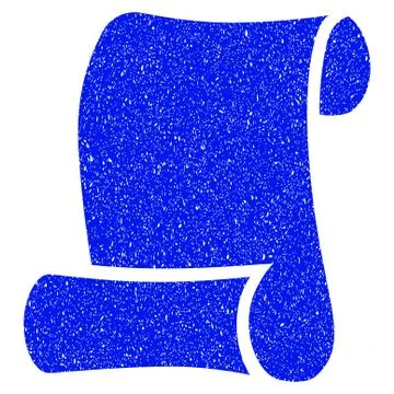 Paper Roll Grunge Icon Stockillustratie
