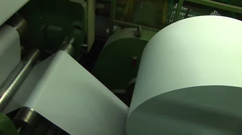 Paper (roll of paper) for a printing press Vídeo Stock 24951050