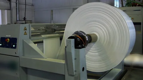 Paper roll for a printing press Stock Footage 44119592