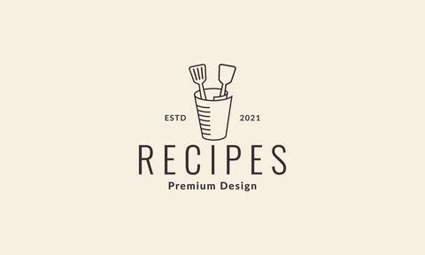 Paper roll with spatula logo vector symbol icon design illustration Stock Illustration