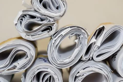 Paper rolls Stock Photos