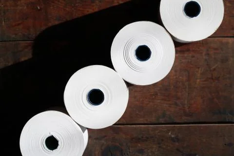 Paper rolls Stock Photos