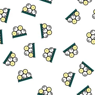 Paper rolls product vector seamless pattern Illustrazione stock