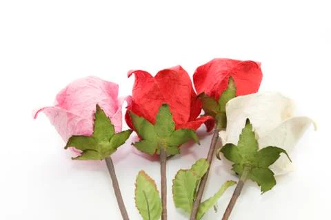 Paper rose Stock-Fotos