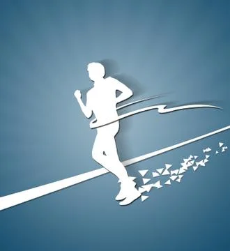 Paper Runner Stock Illustration