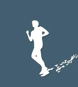 Paper runner Stock Illustration