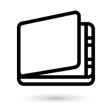 Paper scanner linear icon Stock Illustration