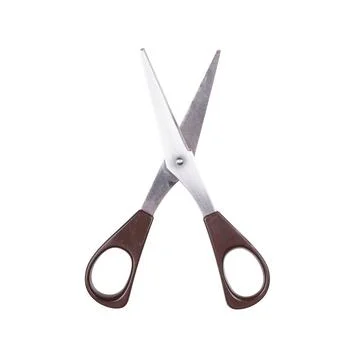 Paper scissors isolated on white pair of paper scissors isolated on white ... 写真素材