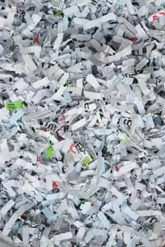 Paper scraps as a background, shredded documents Stock Photos