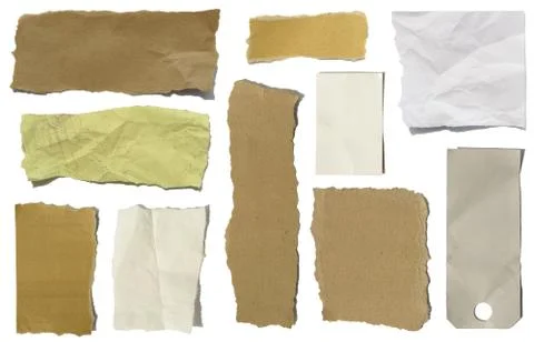 Paper scraps Stock Photos