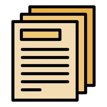 Paper screen conference icon vector flat Illustrazione stock