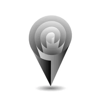 Paper scroll in cone shape  Stock Illustration