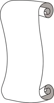 Paper scroll Stock Illustration