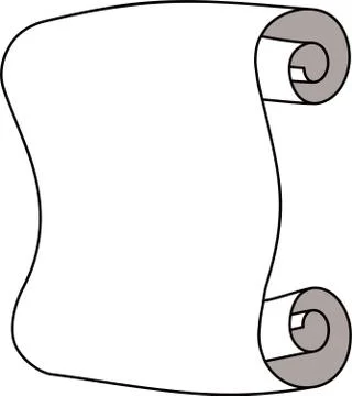 Paper scroll Stock Illustration