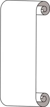 Paper scroll Stock Illustration