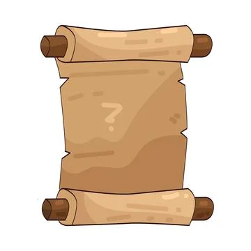 Paper scroll illustration Stock Illustration