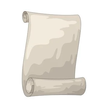 Paper scroll illustration Stock Illustration