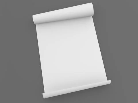 Paper scroll manuscript Stock Illustration