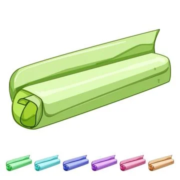 Paper scroll papyrus cartoon vector graphic Stock Illustration