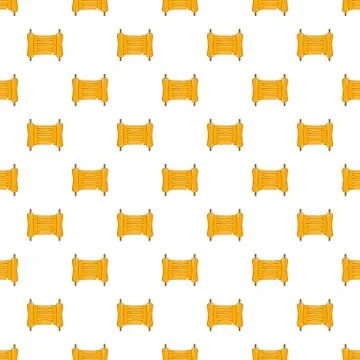 Paper scroll pattern, cartoon style Illustrazione stock