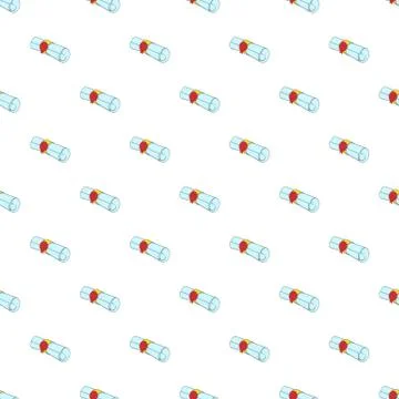 Paper scroll pattern, cartoon style Stock Illustration