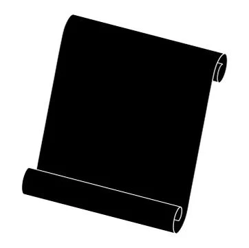 Paper scroll silhouette vector symbol icon design. Beautiful illustration iso 스톡 일러스트
