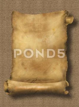 Paper scroll on texture Stock Illustration