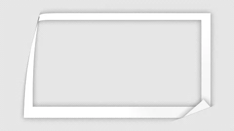 Paper Scroll Unfolding Into Empty Frame Cartoon Animation Stock Footage 171027366