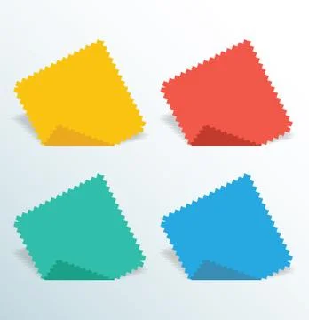 Paper Serrated Stock Illustration