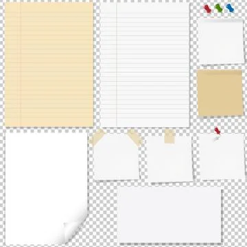 Paper Set Illustrazione stock