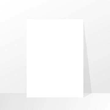 Paper with shadow. Empty paper mockup. Mockup style in vector Stock Illustration