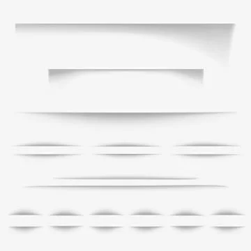 Paper shadow lines vector illustration Stock Illustration