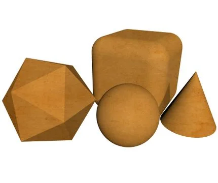 Paper shapes Stock Illustration