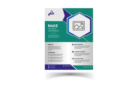 Paper sheet with creative shape in a minimal template with clean and modern typo Illustrazione stock