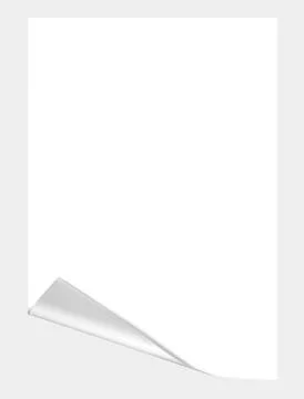 Paper sheet with curl angle Stock Illustration