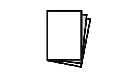 Paper sheet document color icon animation Stock Footage 326099948