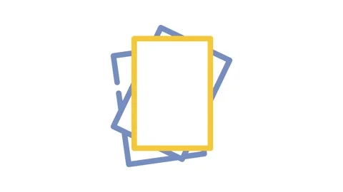 Paper sheet document color icon animation Stock Footage 327271203