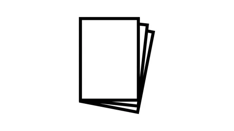 Paper sheet document line icon animation Stock Footage 326136294