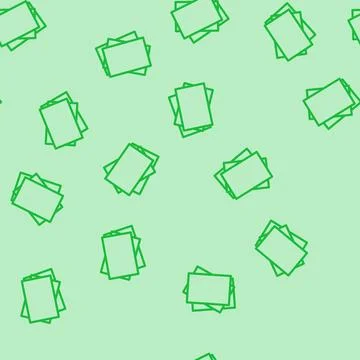 Paper sheet document line vector seamless pattern Stock Illustration