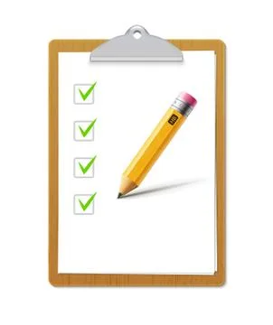Paper sheet document note holder. Empty vector page isolated a4 clipboard Stock Illustration