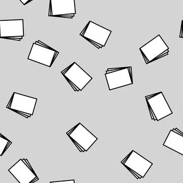 Paper sheet document vector seamless pattern Stock Illustration