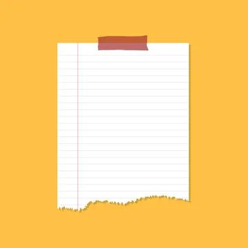 Paper sheet icon set in flat style. Note paper pieces vector illustration o.. Stock Illustration