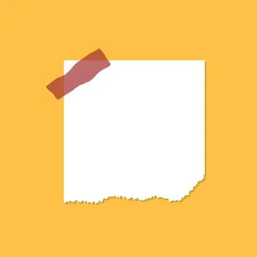 Paper sheet icon set in flat style. Note paper pieces vector illustration o.. Stock Illustration