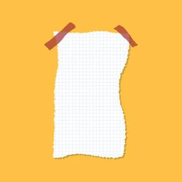 Paper sheet icon set in flat style. Note paper pieces vector illustration o.. Stock Illustration