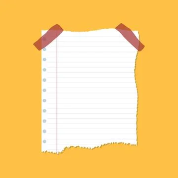 Paper sheet icon set in flat style. Note paper pieces vector illustration o.. 스톡 일러스트